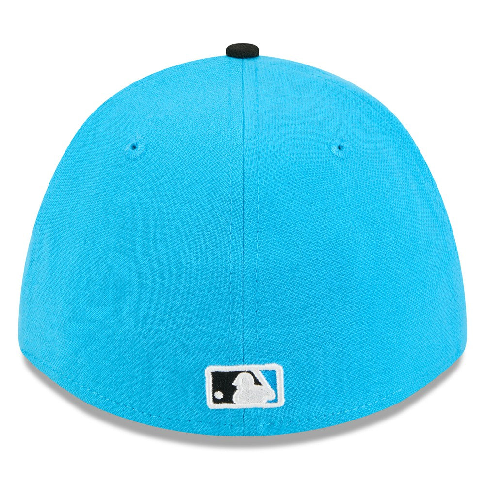 Miami Marlins New Era 2026 Spring Training M-Crown 39THIRTY Flex Hat - Blue/Black - New Era Online