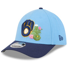 Milwaukee Brewers New Era 2026 Spring Training M-Crown 39THIRTY Flex Hat - Light Blue/Navy - New Era Online