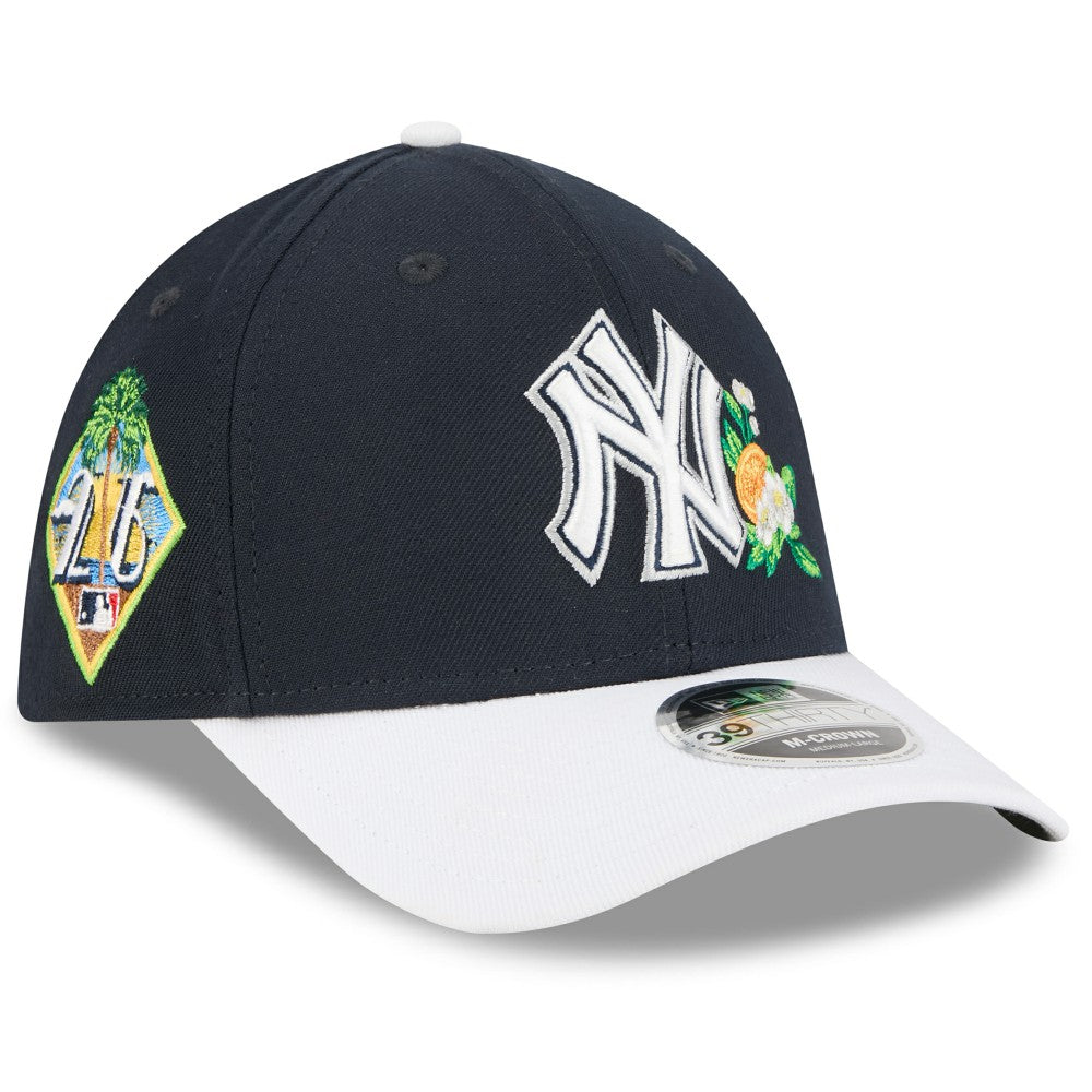 New York Yankees New Era 2026 Spring Training M-Crown 39THIRTY Flex Hat - Navy/White - New Era Sale