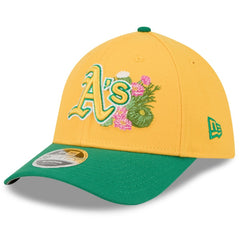 Athletics New Era 2026 Spring Training M-Crown 39THIRTY Flex Hat - Gold/Green - New Era Online