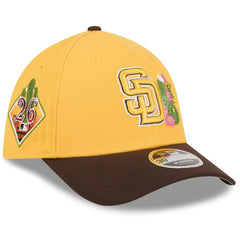 San Diego Padres New Era 2026 Spring Training M-Crown 39THIRTY Flex Hat - Gold/Brown - New Era on Sale