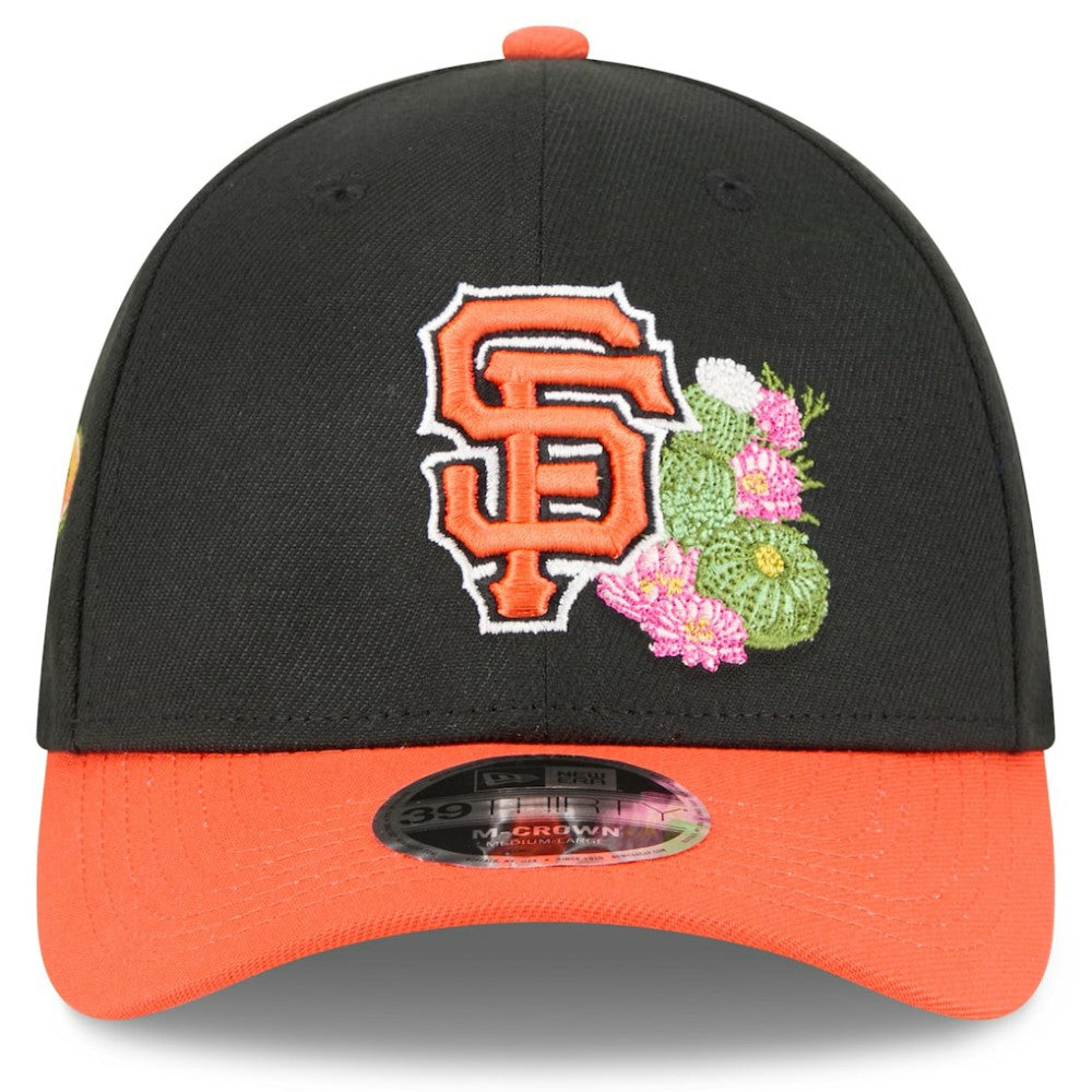 San Francisco Giants New Era 2026 Spring Training M-Crown 39THIRTY Flex Hat - Black/Orange - New Era Discount