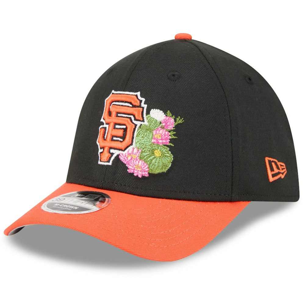 San Francisco Giants New Era 2026 Spring Training M-Crown 39THIRTY Flex Hat - Black/Orange - New Era Discount