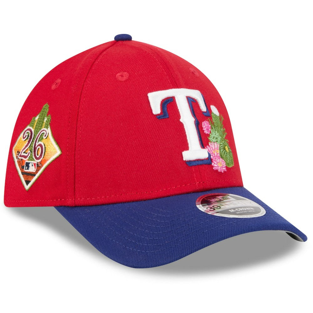 Texas Rangers New Era 2026 Spring Training M-Crown 39THIRTY Flex Hat - Red/Royal - New Era Discount