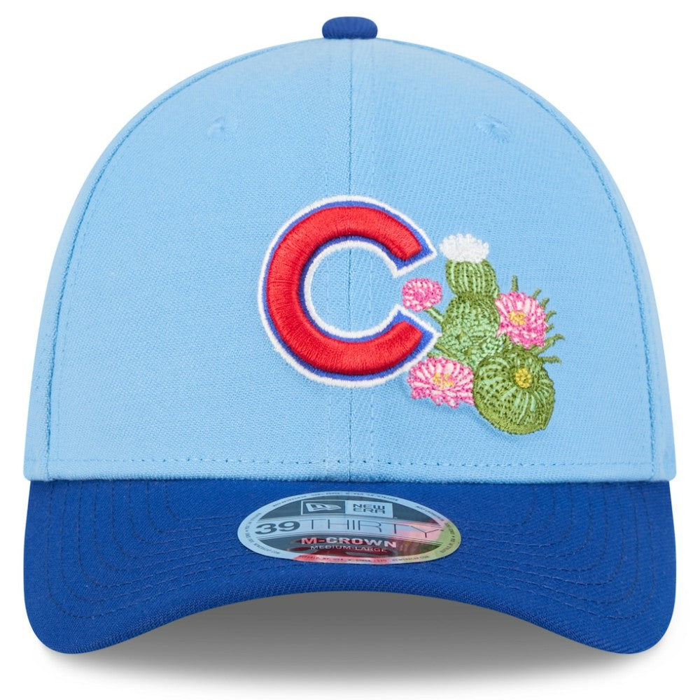 Chicago Cubs New Era 2026 Spring Training M-Crown 39THIRTY Flex Hat - Light Blue/Royal - New Era Lifestyle