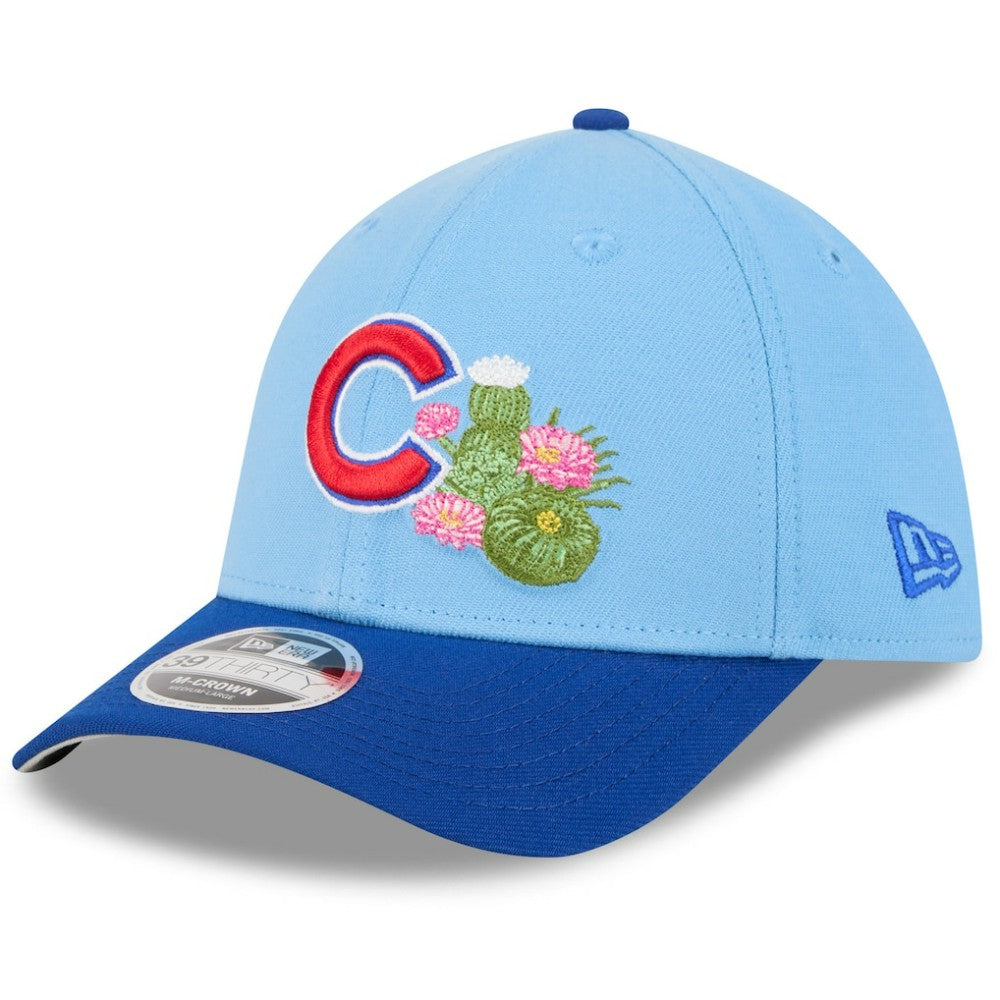 Chicago Cubs New Era 2026 Spring Training M-Crown 39THIRTY Flex Hat - Light Blue/Royal - New Era Lifestyle