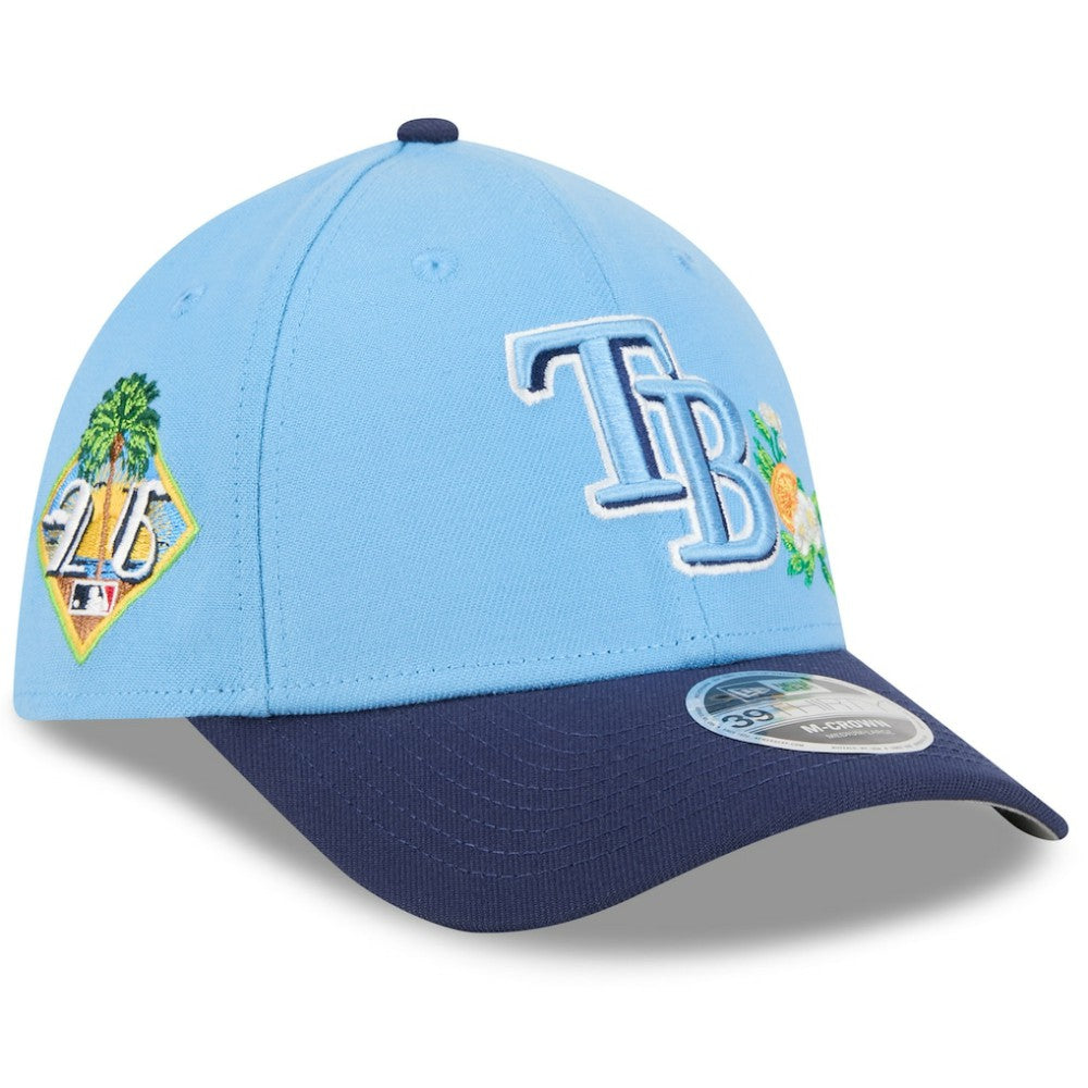 Tampa Bay Rays New Era 2026 Spring Training M-Crown 39THIRTY Flex Hat - Light Blue/Navy - New Era Lifestyle