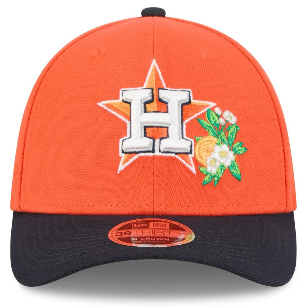 Houston Astros New Era 2026 Spring Training M-Crown 39THIRTY Flex Hat - Orange/Navy - New Era Online