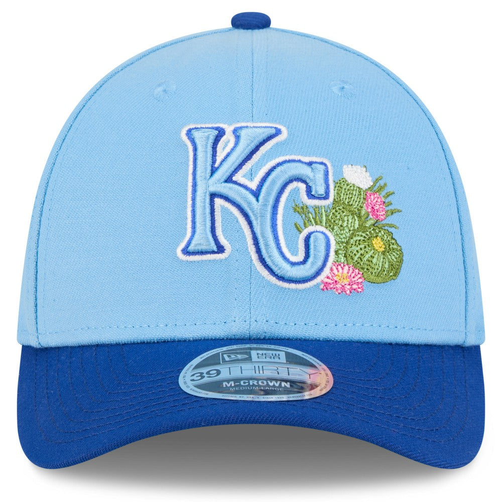 Kansas City Royals New Era 2026 Spring Training M-Crown 39THIRTY Flex Hat - Light Blue/Royal - New Era Discount