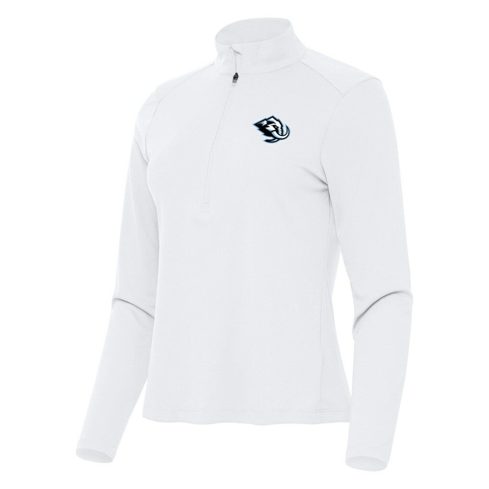 Utah Mammoth Antigua Women's Tribute Half-Zip Pullover - White - NHL 203154838