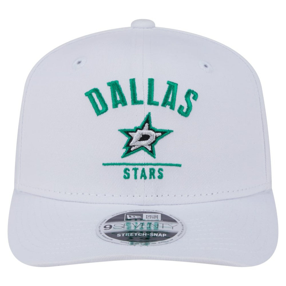 Dallas Stars New Era Team Lockup Basic 9SEVENTY Adjustable Hat - White - NHL 203155587