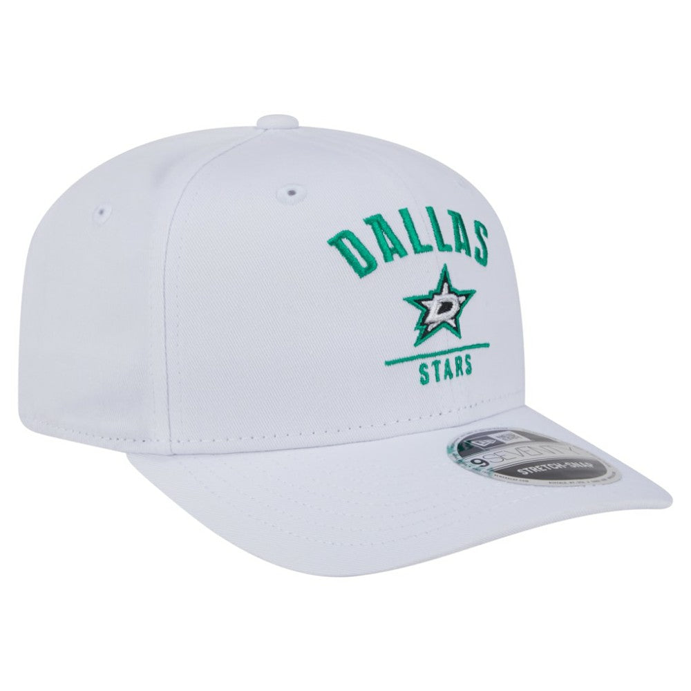 Dallas Stars New Era Team Lockup Basic 9SEVENTY Adjustable Hat - White - NHL 203155587