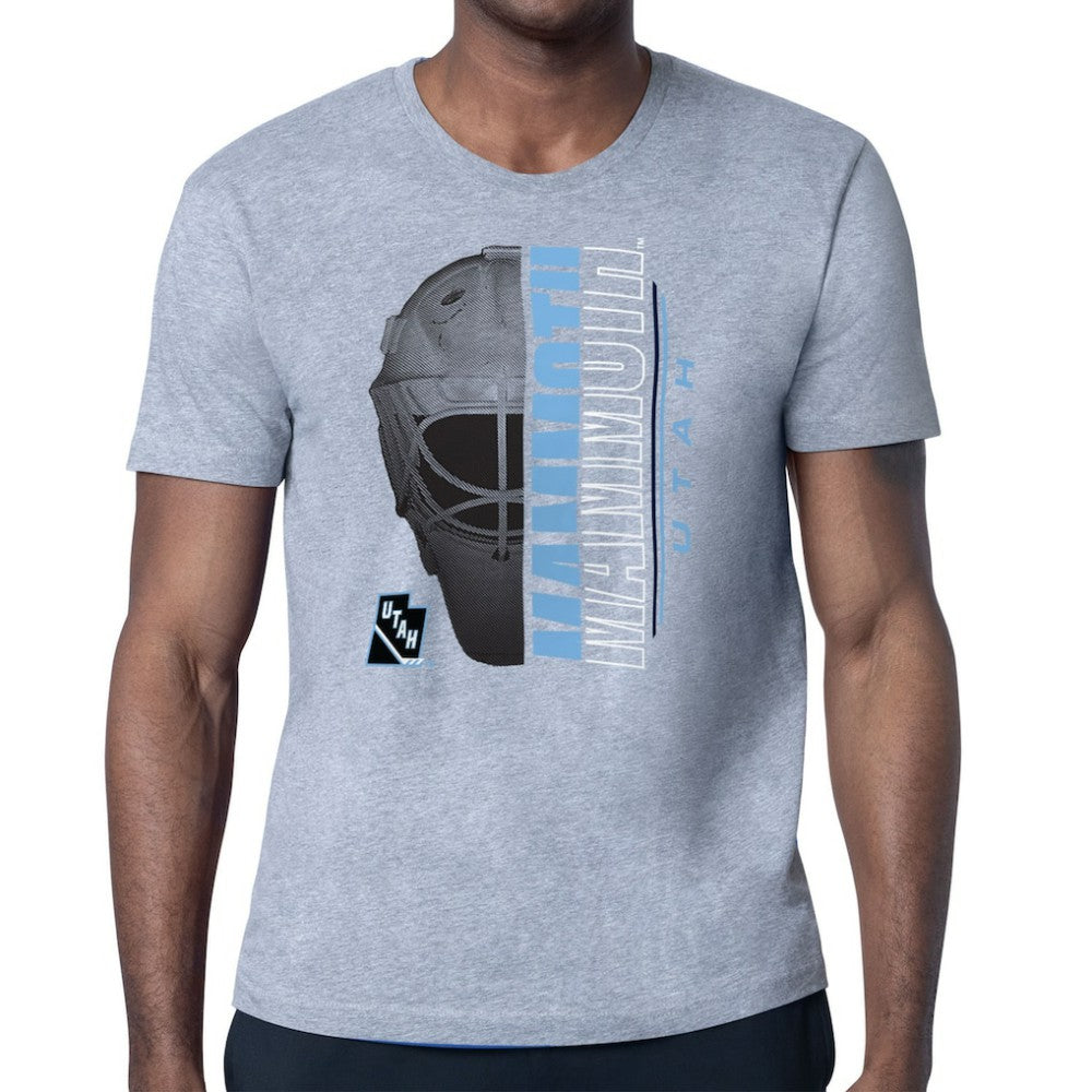 Utah Mammoth Starter Half Helmet T-Shirt - Gray - NHL 203155668