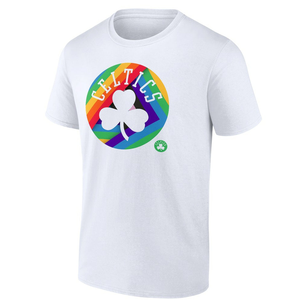 Boston Celtics Team Logo Pride T-Shirt White