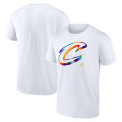 Cleveland Cavaliers Team Logo Pride T-Shirt White