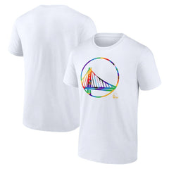 Golden State Warriors Team Logo Pride T-Shirt White