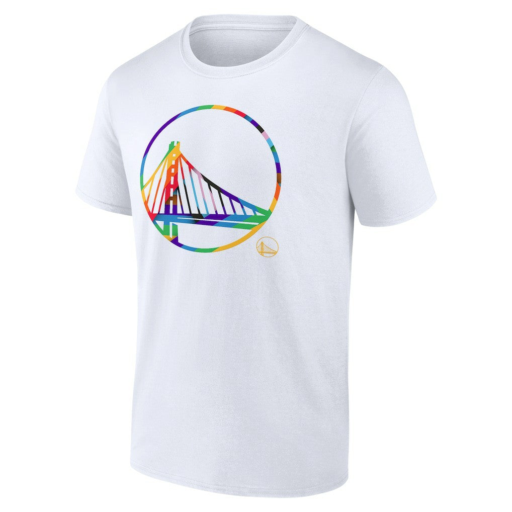 Golden State Warriors Team Logo Pride T-Shirt White