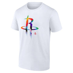Houston Rockets Team Logo Pride T-Shirt White