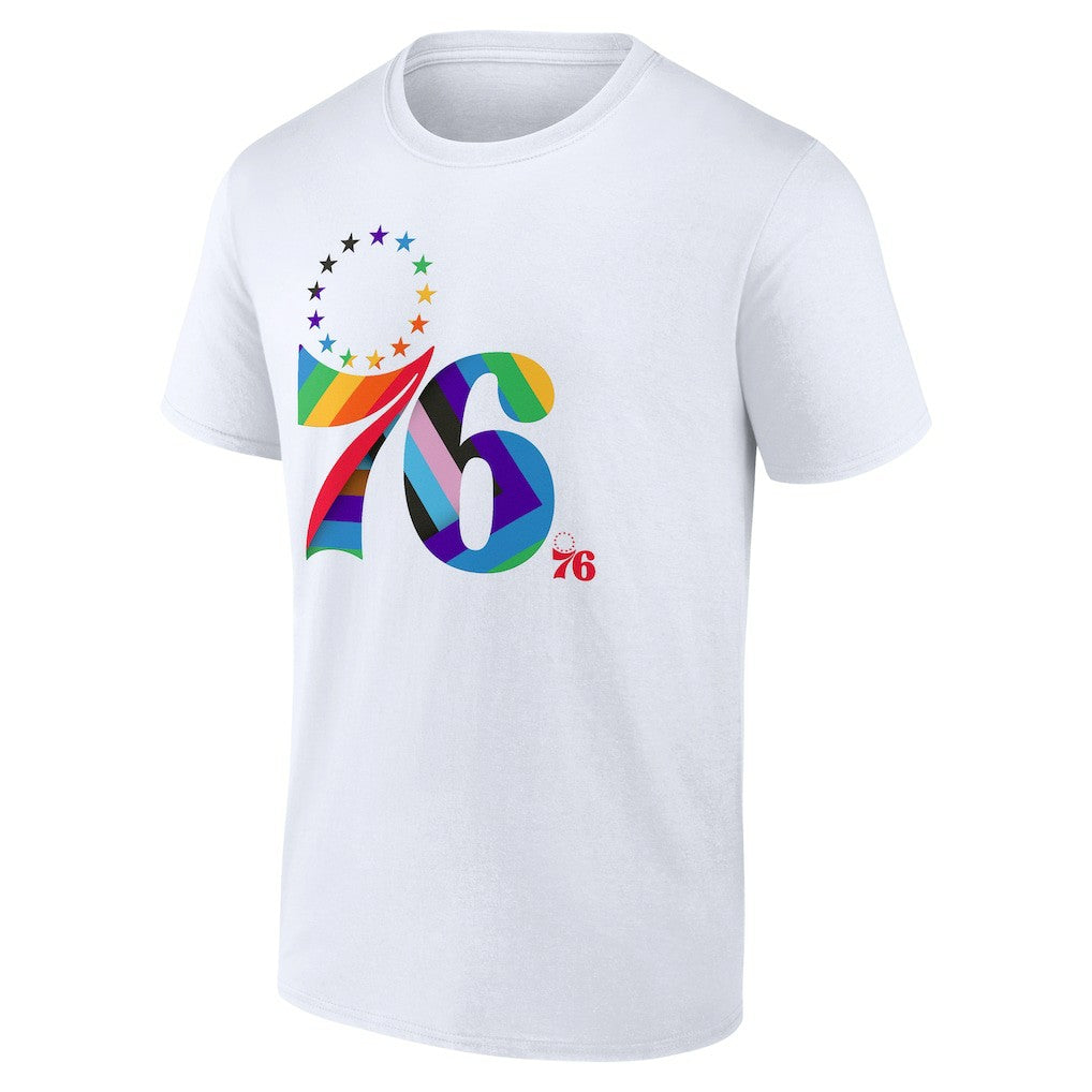 Philadelphia 76ers Team Logo Pride T-Shirt White