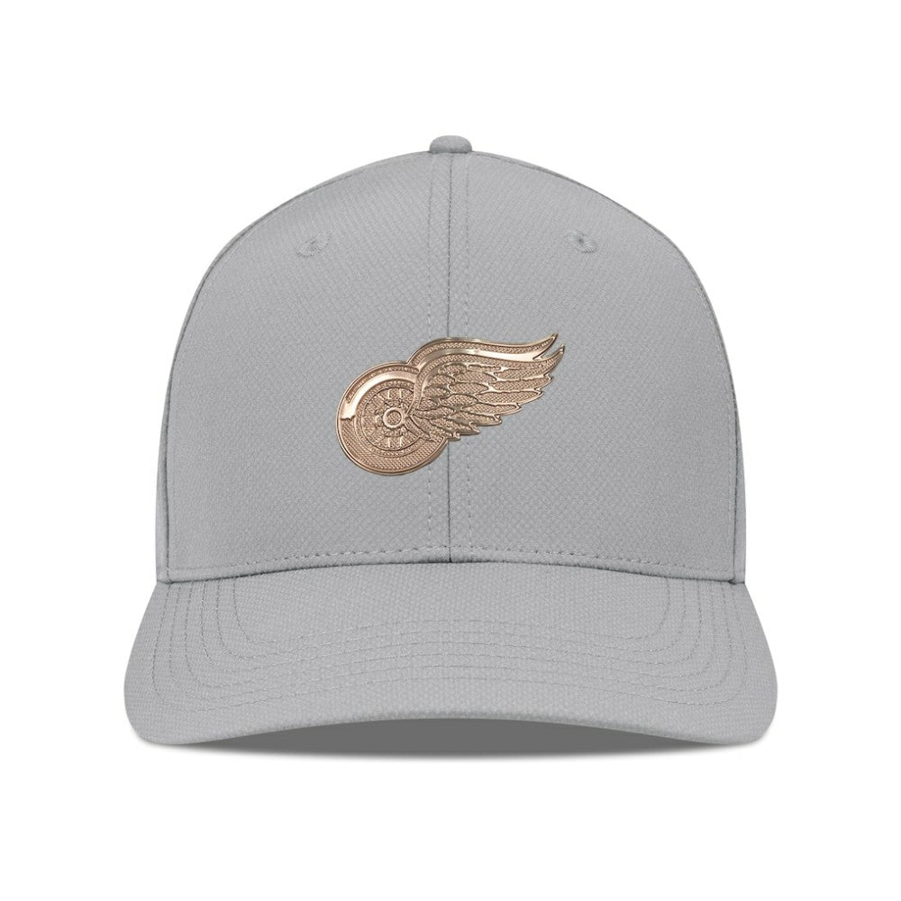 Detroit Red Wings Levelwear Rise Copper Insignia Flex Hat - Gray - NHL 203155808