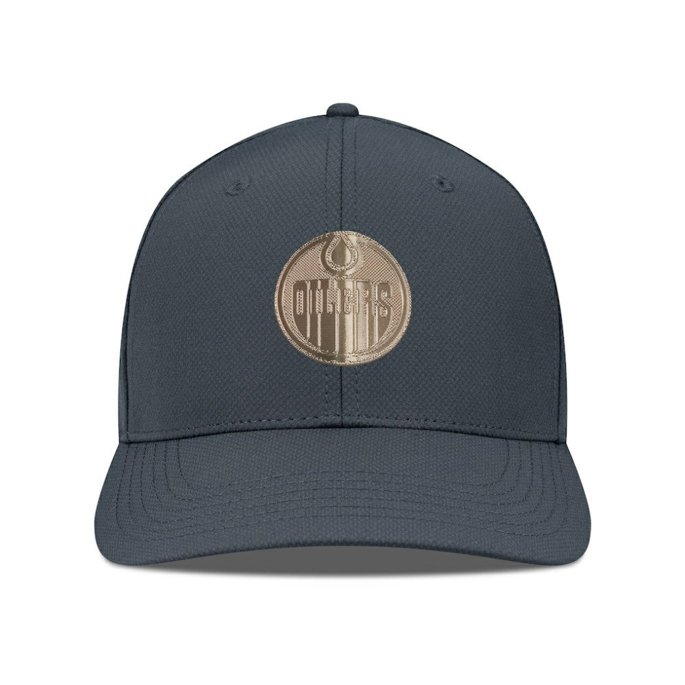 Edmonton Oilers Levelwear Rise Copper Insignia Flex Hat - Charcoal - NHL 203155809