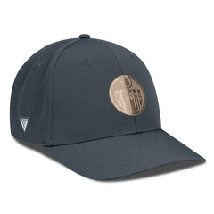 Edmonton Oilers Levelwear Rise Copper Insignia Flex Hat - Charcoal - NHL 203155809