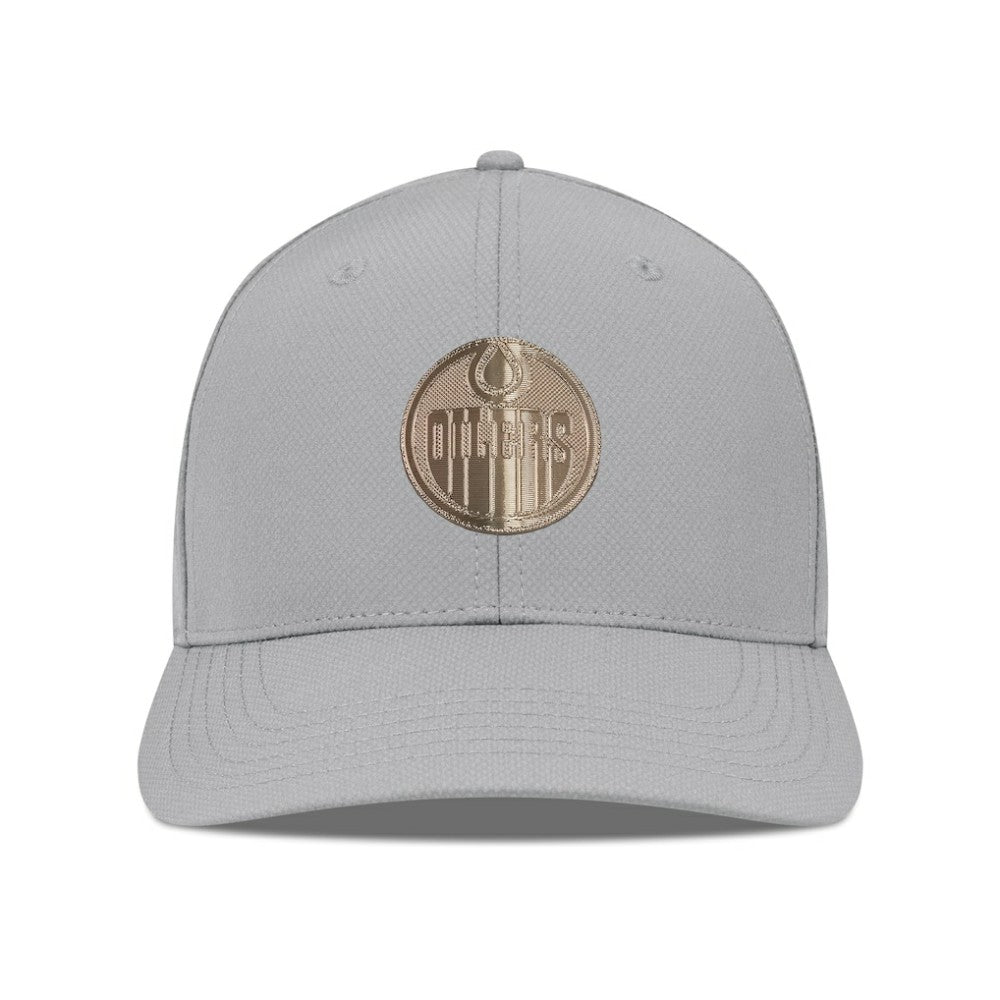Edmonton Oilers Levelwear Rise Copper Insignia Flex Hat - Gray - NHL 203155810