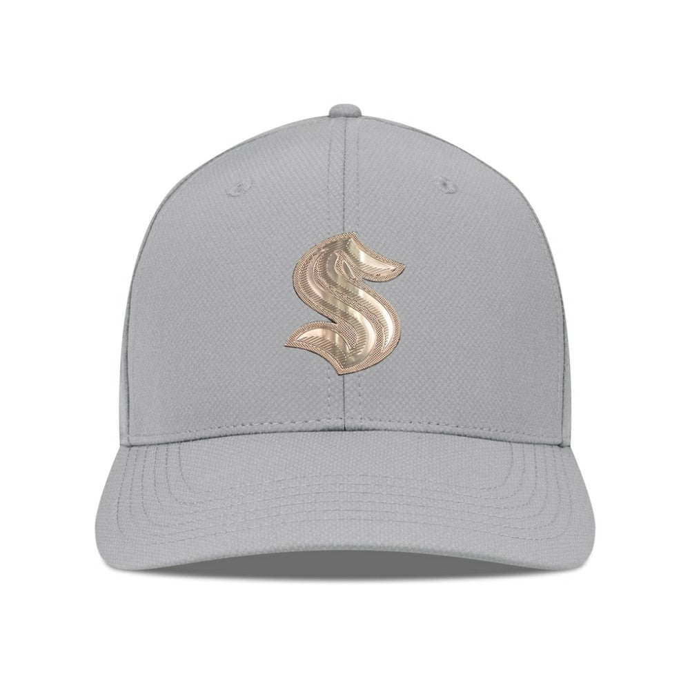 Seattle Kraken Levelwear Rise Copper Insignia Flex Hat - Gray - NHL 203155817