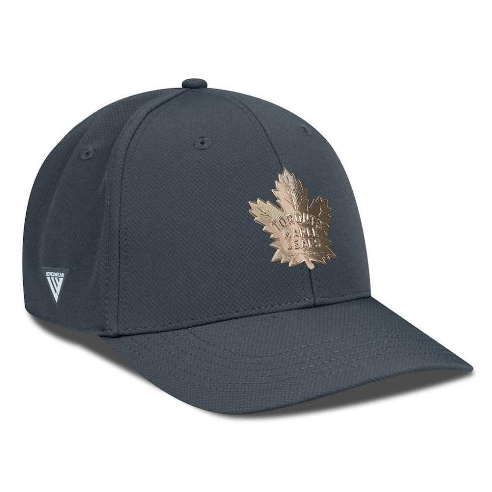 Toronto Maple Leafs Levelwear Rise Copper Insignia Flex Hat - Charcoal - NHL 203155820