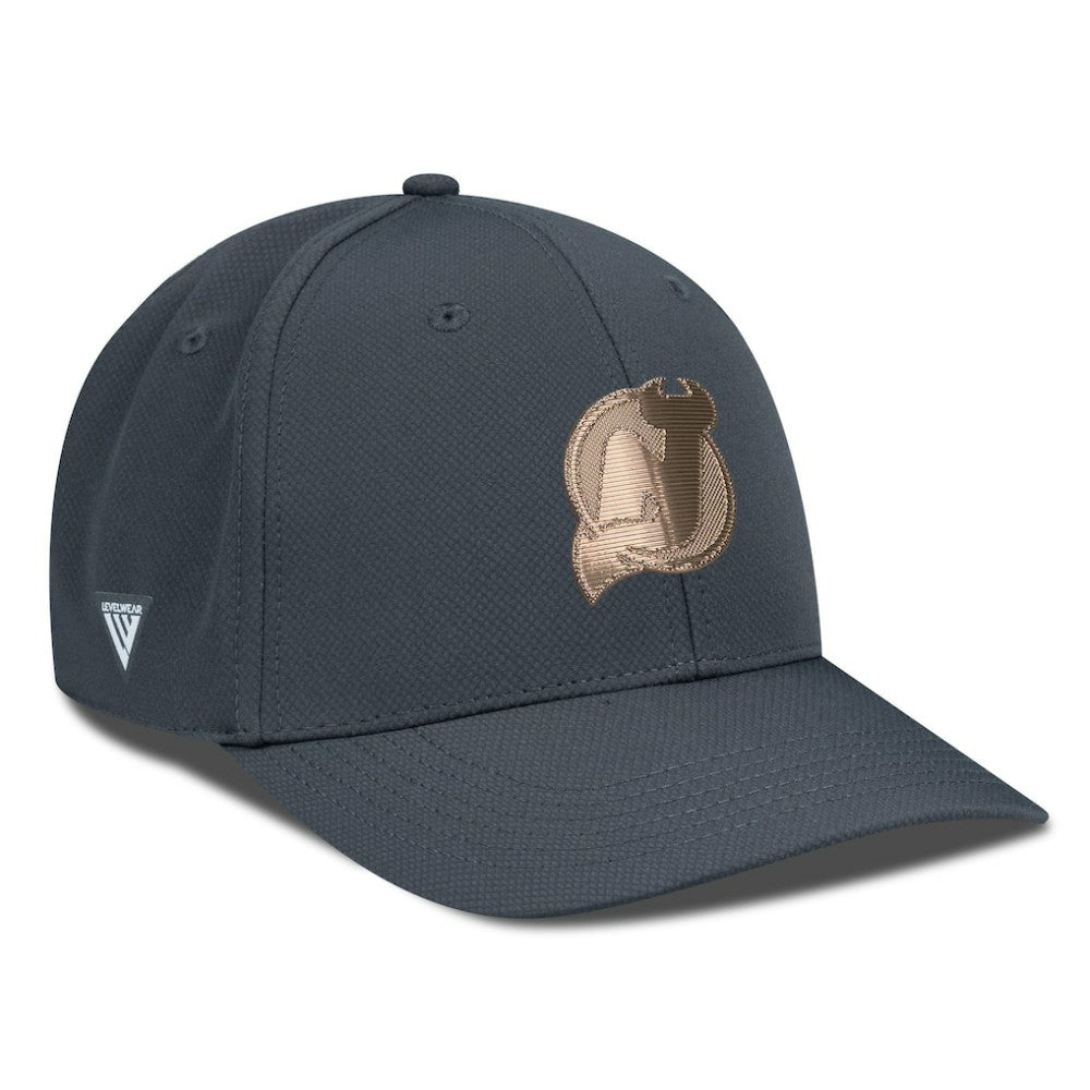 New Jersey Devils Levelwear Rise Copper Insignia Flex Hat - Charcoal - NHL 203155828