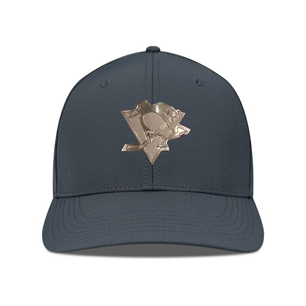 Pittsburgh Penguins Levelwear Rise Copper Insignia Flex Hat - Charcoal - NHL 203155834