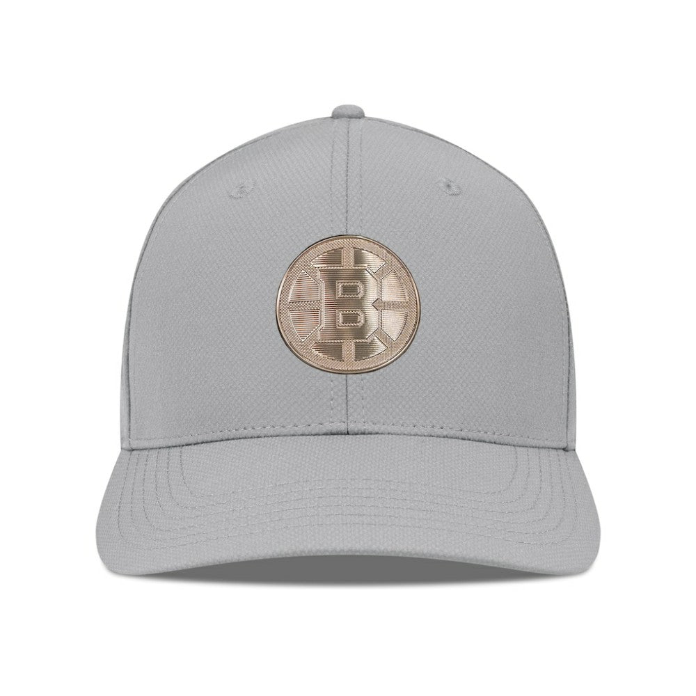 Boston Bruins Levelwear Rise Copper Insignia Flex Hat - Gray - NHL 203155835