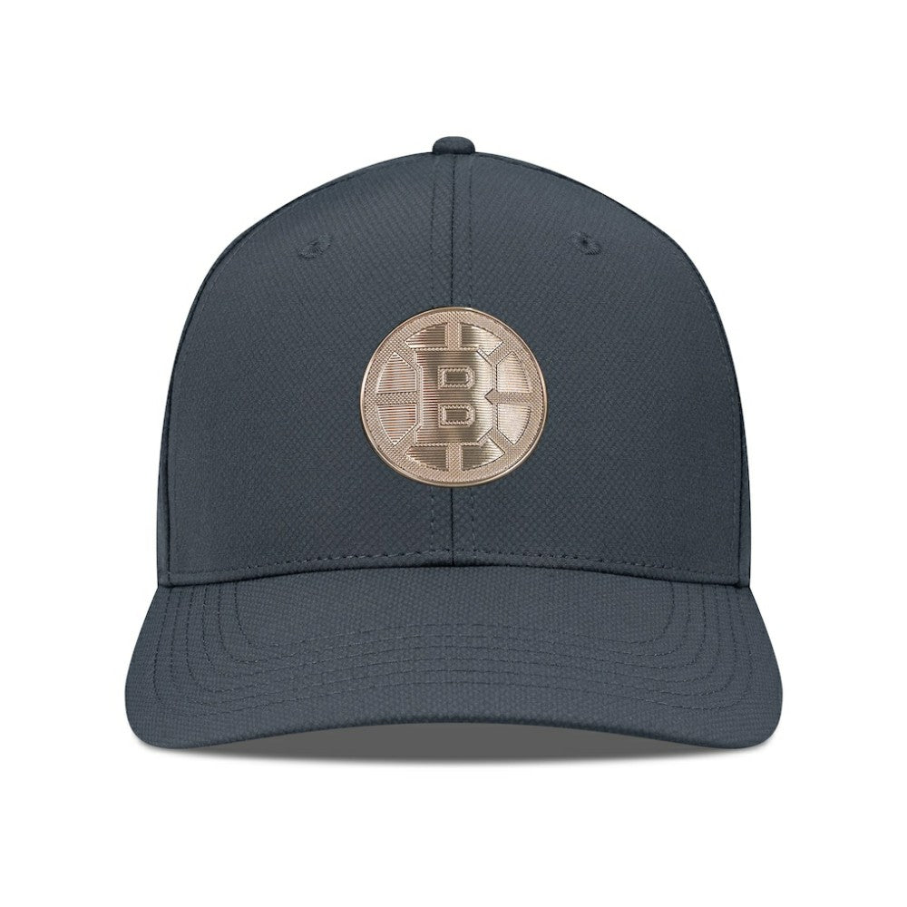 Boston Bruins Levelwear Rise Copper Insignia Flex Hat - Charcoal - NHL 203155836