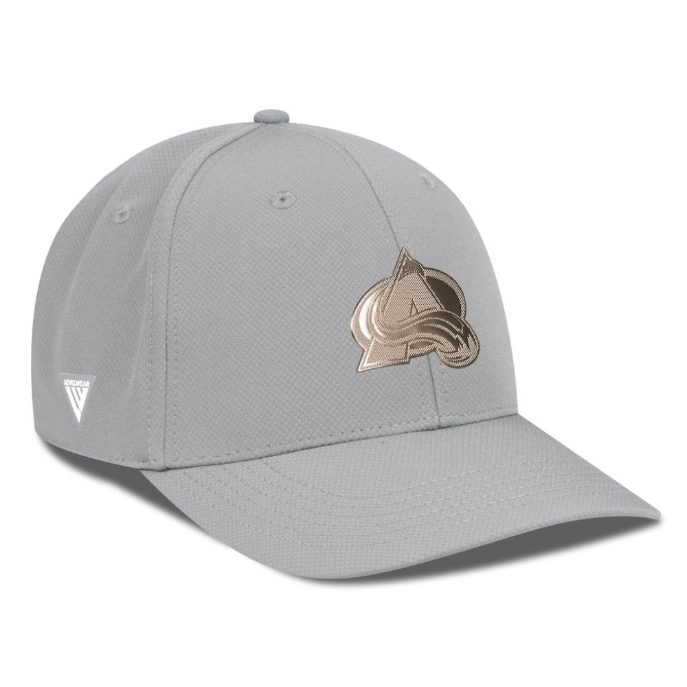 Colorado Avalanche Levelwear Rise Copper Insignia Flex Hat - Gray - NHL 203155837