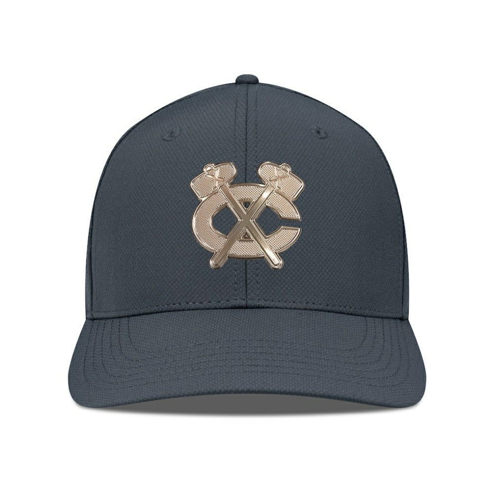 Chicago Blackhawks Levelwear Rise Copper Insignia Flex Hat - Charcoal - NHL 203155838