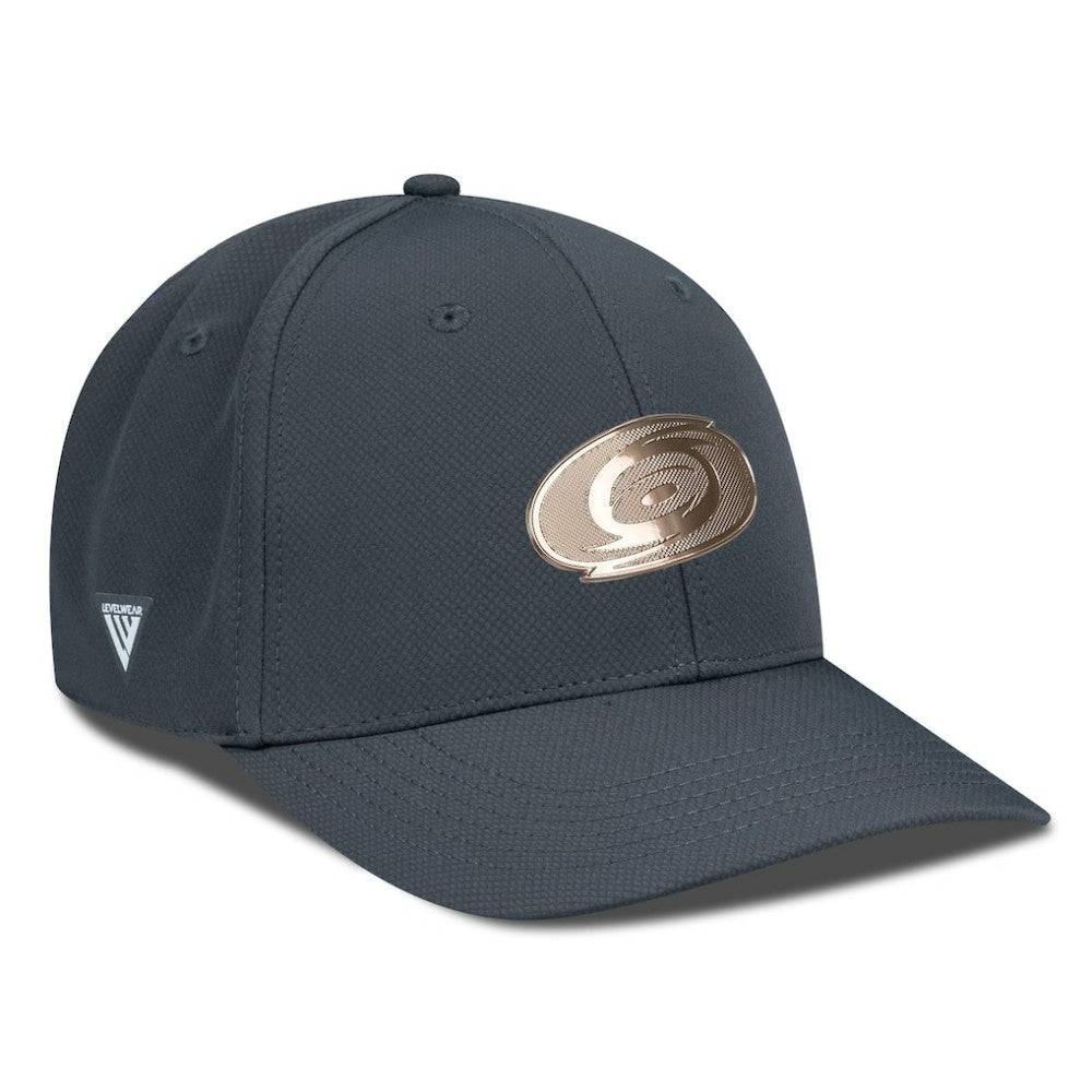Carolina Hurricanes Levelwear Rise Copper Insignia Flex Hat - Charcoal - NHL 203155847