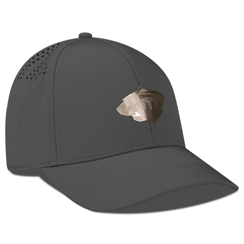 Minnesota Wild Levelwear Ascend Copper Insignia Vented Adjustable Hat - Charcoal - NHL 203155853