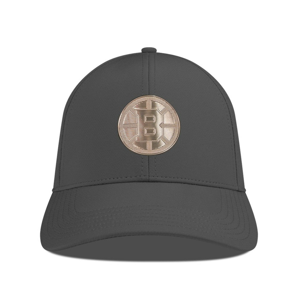 Boston Bruins Levelwear Ascend Copper Insignia Vented Adjustable Hat - Charcoal - NHL 203155856