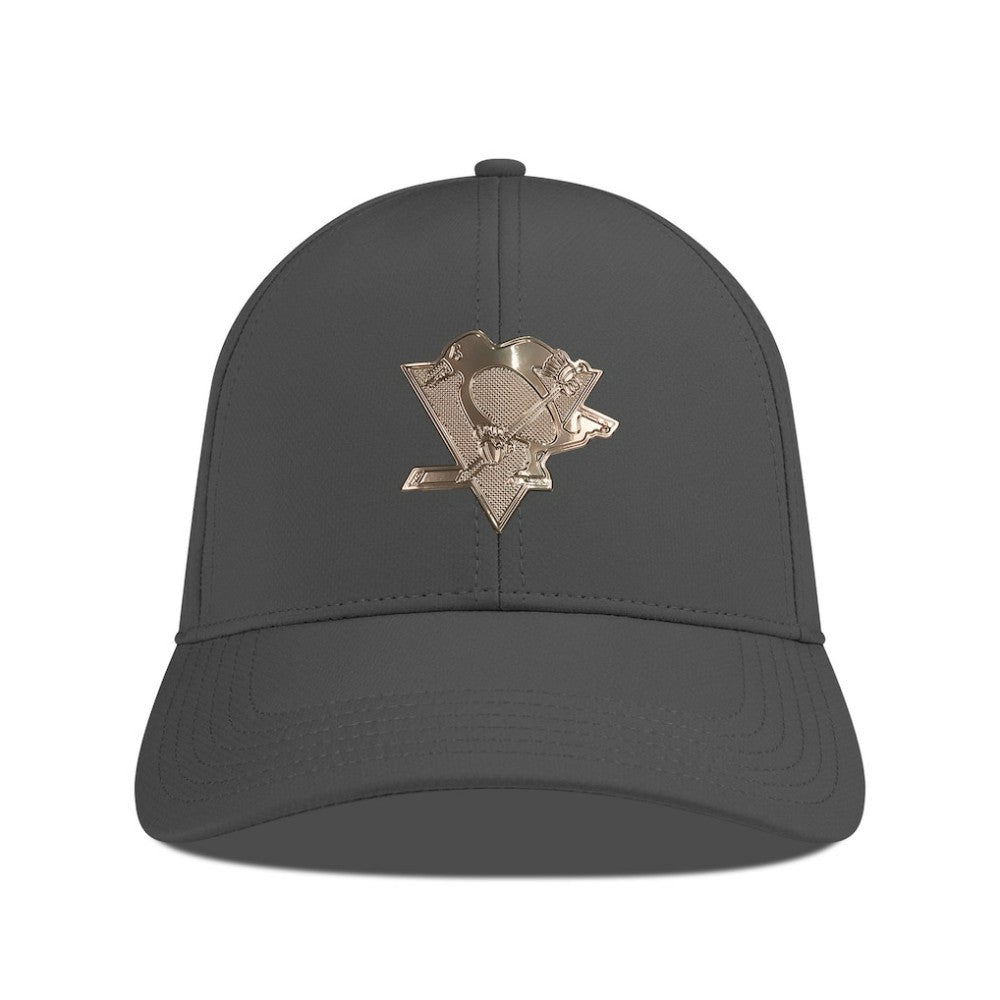 Pittsburgh Penguins Levelwear Ascend Copper Insignia Vented Adjustable Hat - Charcoal - NHL 203155862
