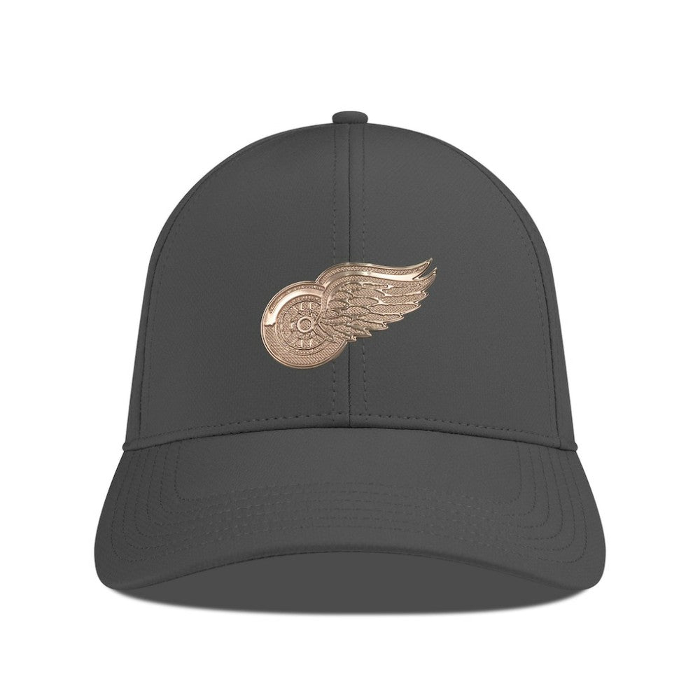 Detroit Red Wings Levelwear Ascend Copper Insignia Vented Adjustable Hat - Charcoal - NHL 203155868