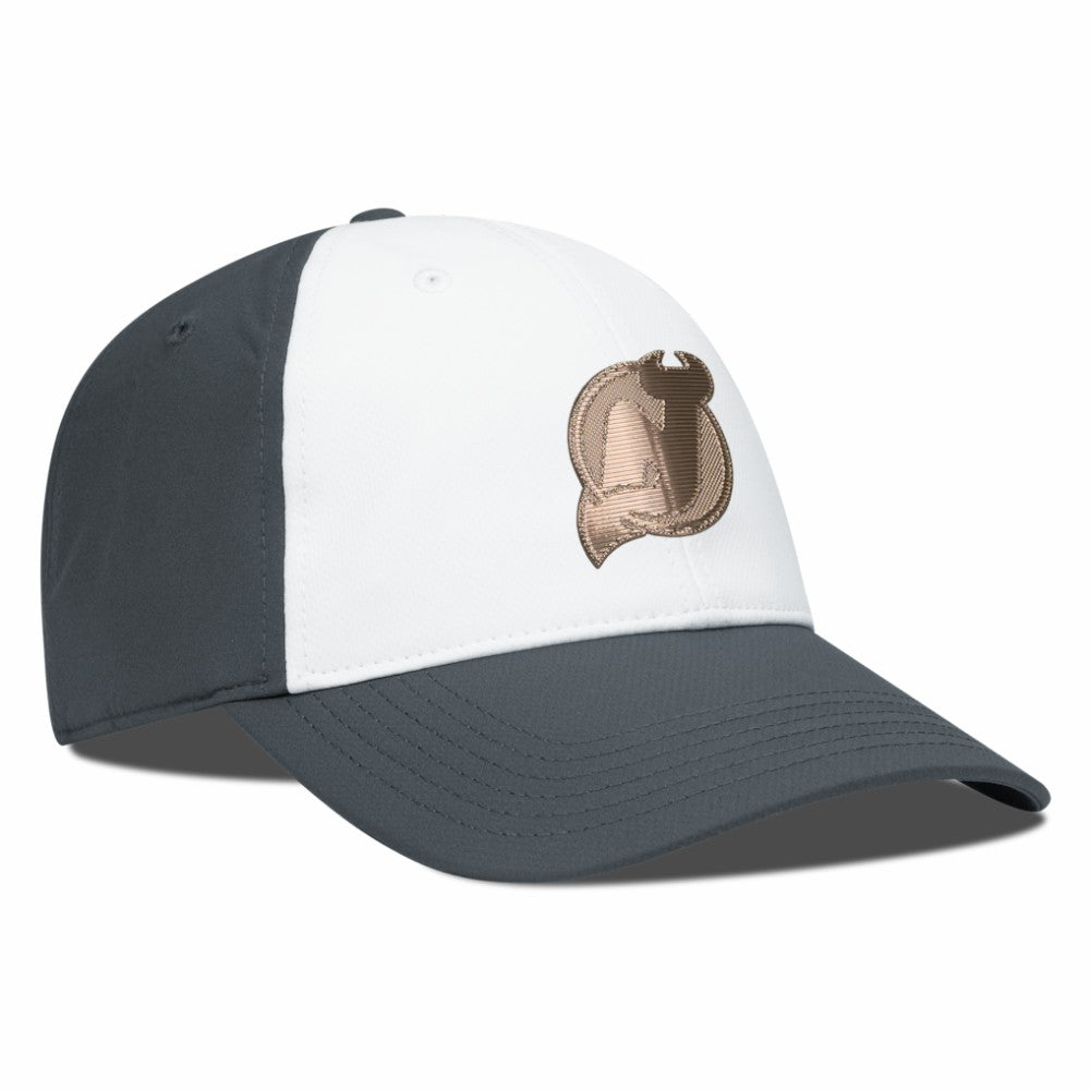New Jersey Devils Levelwear Endure Copper Insignia Adjustable Hat - White/Charcoal - NHL 203155873