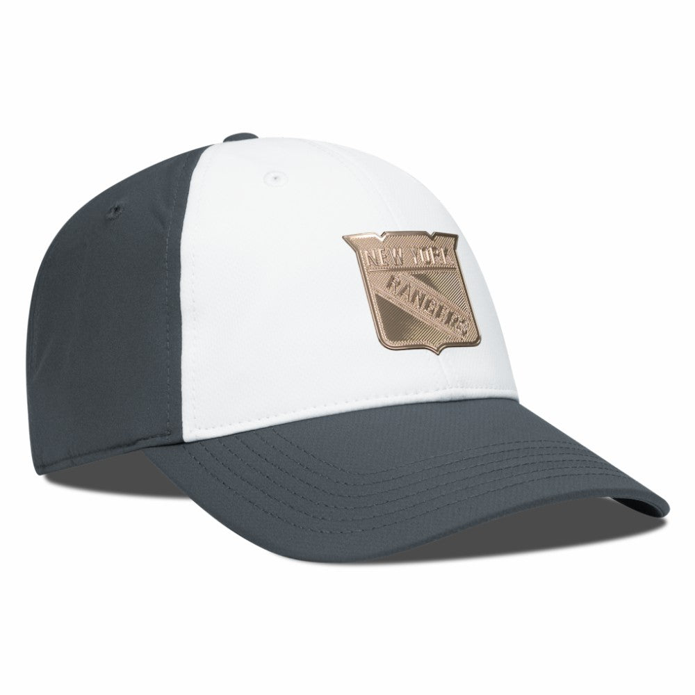 New York Rangers Levelwear Endure Copper Insignia Adjustable Hat - White/Charcoal - NHL 203155874