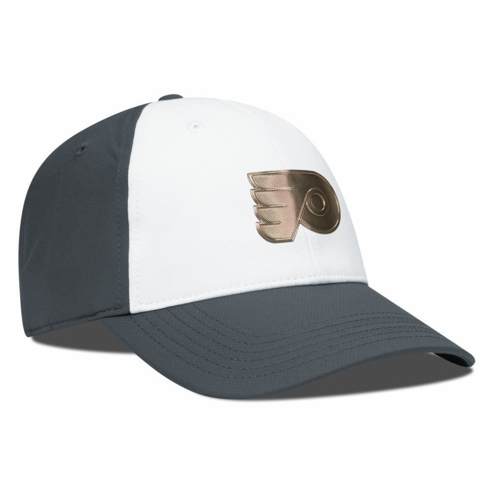 Philadelphia Flyers Levelwear Endure Copper Insignia Adjustable Hat - White/Charcoal - NHL 203155875