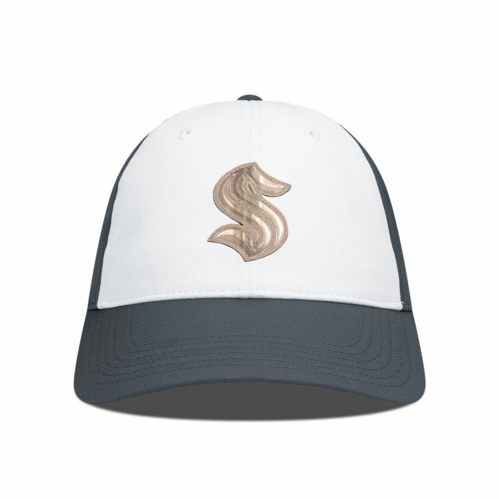 Seattle Kraken Levelwear Endure Copper Insignia Adjustable Hat - White/Charcoal - NHL 203155878