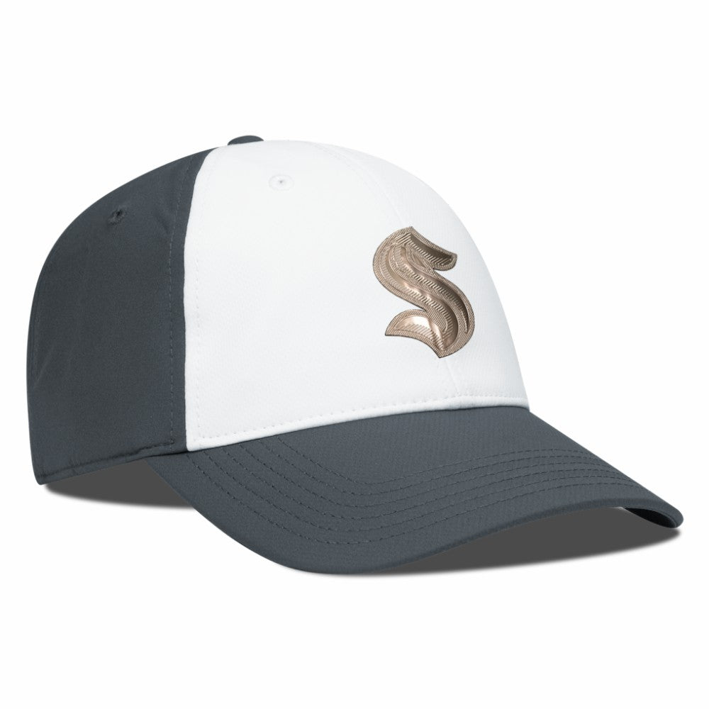 Seattle Kraken Levelwear Endure Copper Insignia Adjustable Hat - White/Charcoal - NHL 203155878