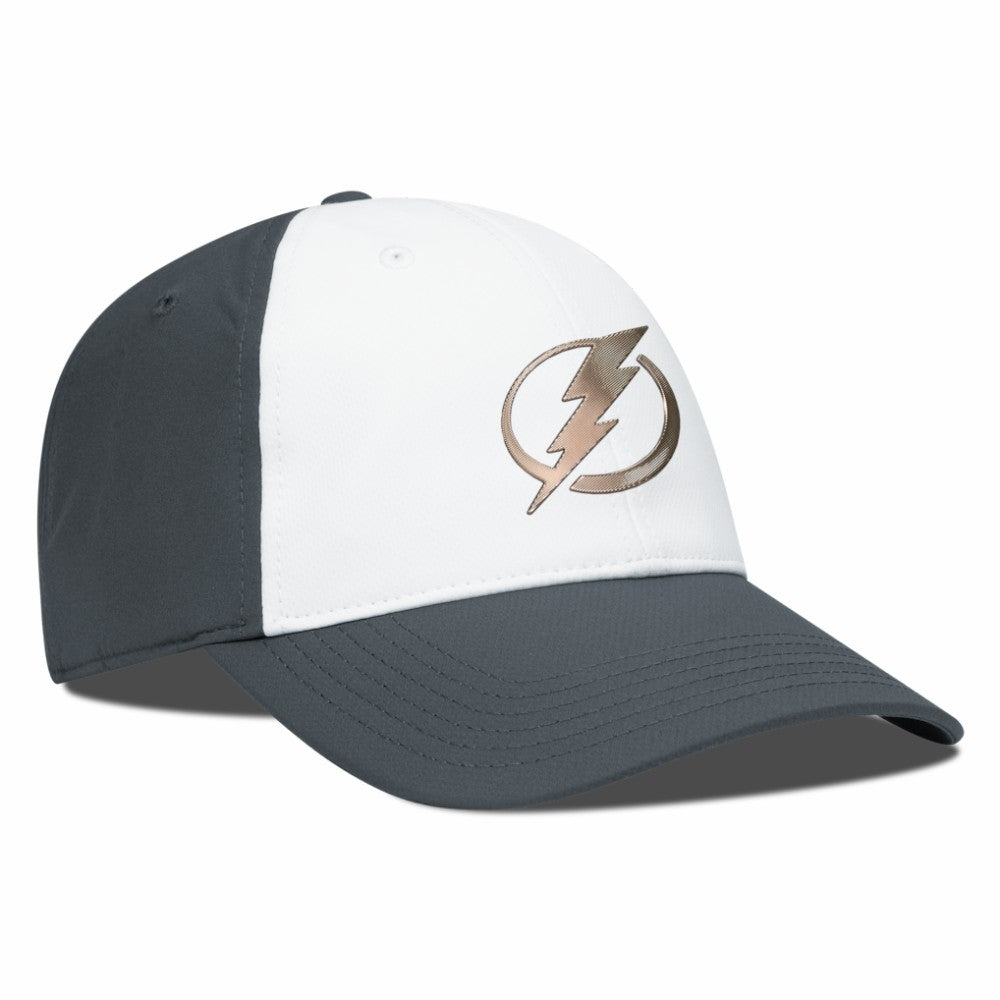 Tampa Bay Lightning Levelwear Endure Copper Insignia Adjustable Hat - White/Charcoal - NHL 203155879