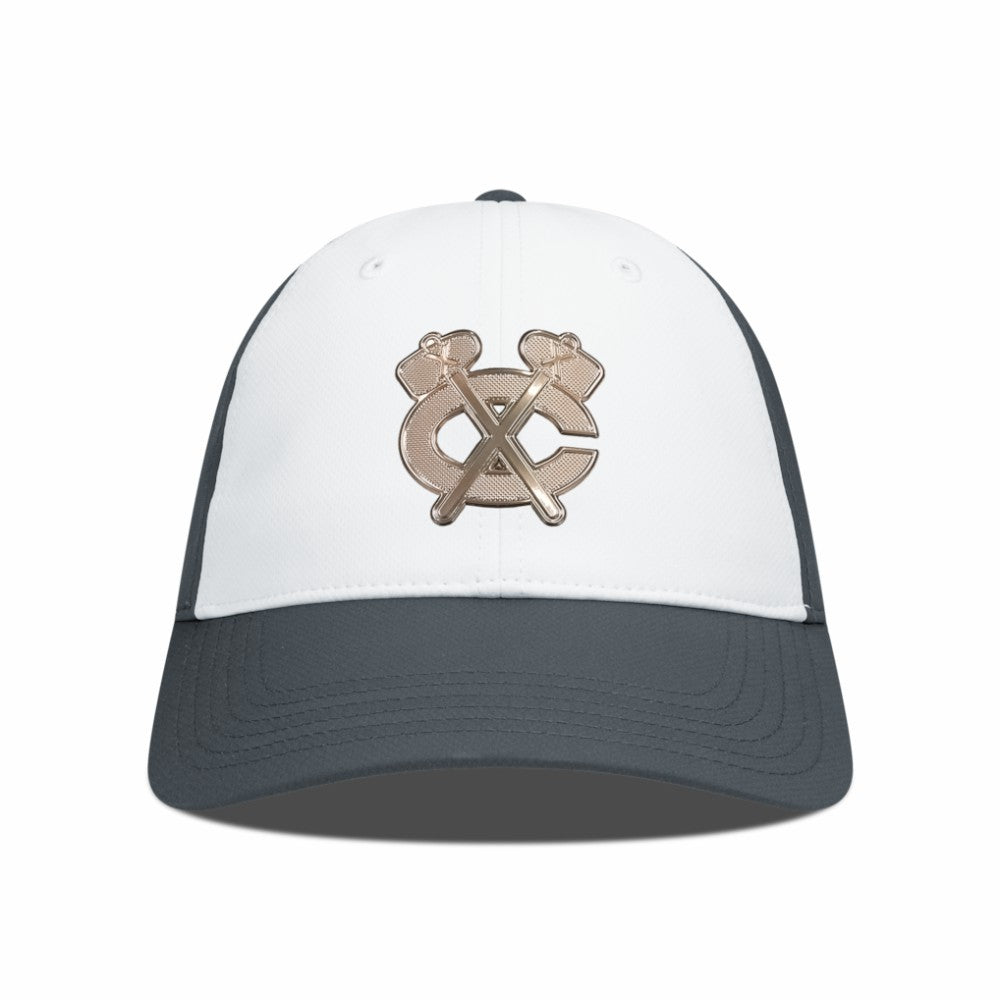 Chicago Blackhawks Levelwear Endure Copper Insignia Adjustable Hat - White/Charcoal - NHL 203155882