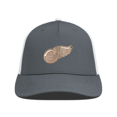 Detroit Red Wings Levelwear Signal Copper Insignia Trucker Adjustable Hat - Charcoal/White - NHL 203155894