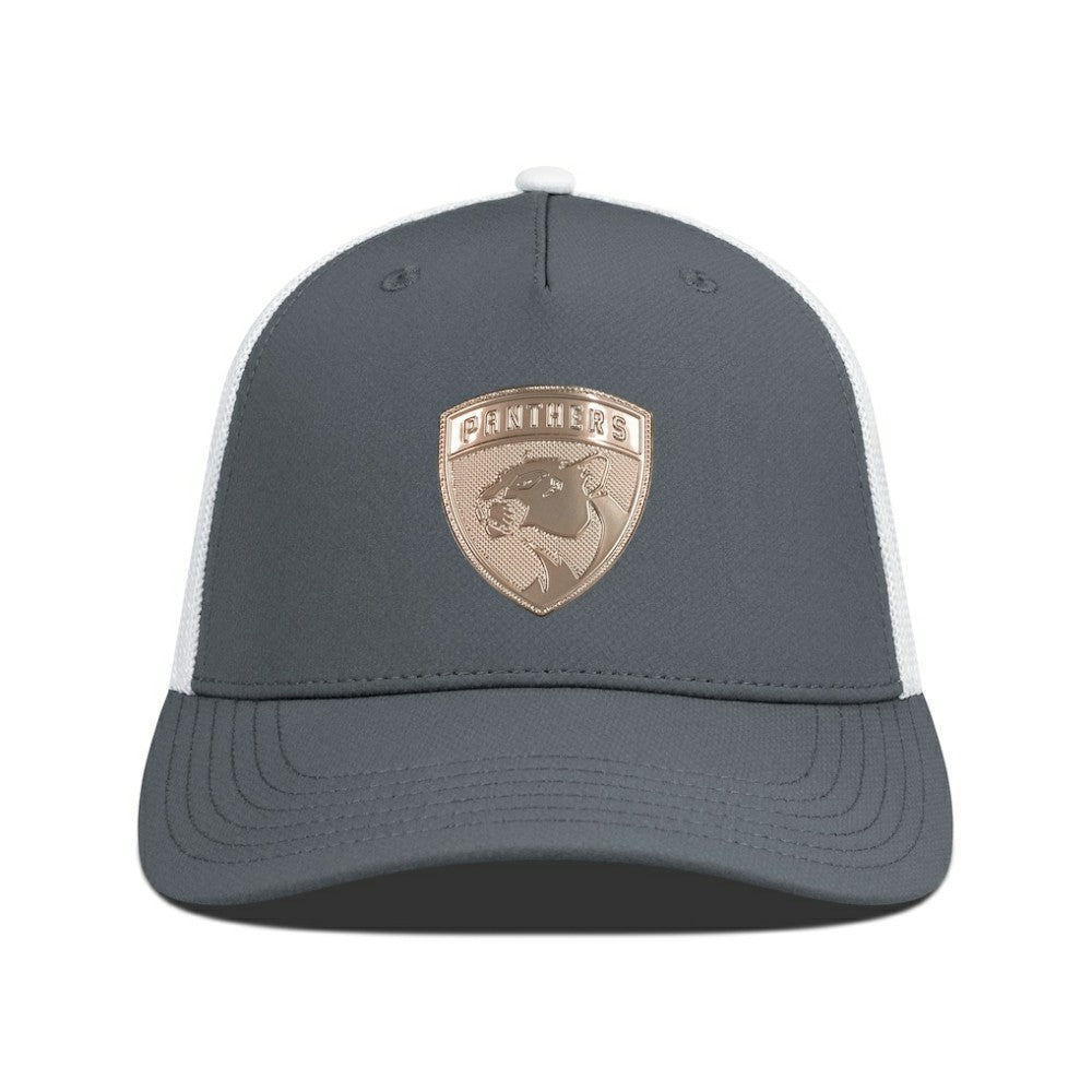 Florida Panthers Levelwear Signal Copper Insignia Trucker Adjustable Hat - Charcoal/White - NHL 203155898