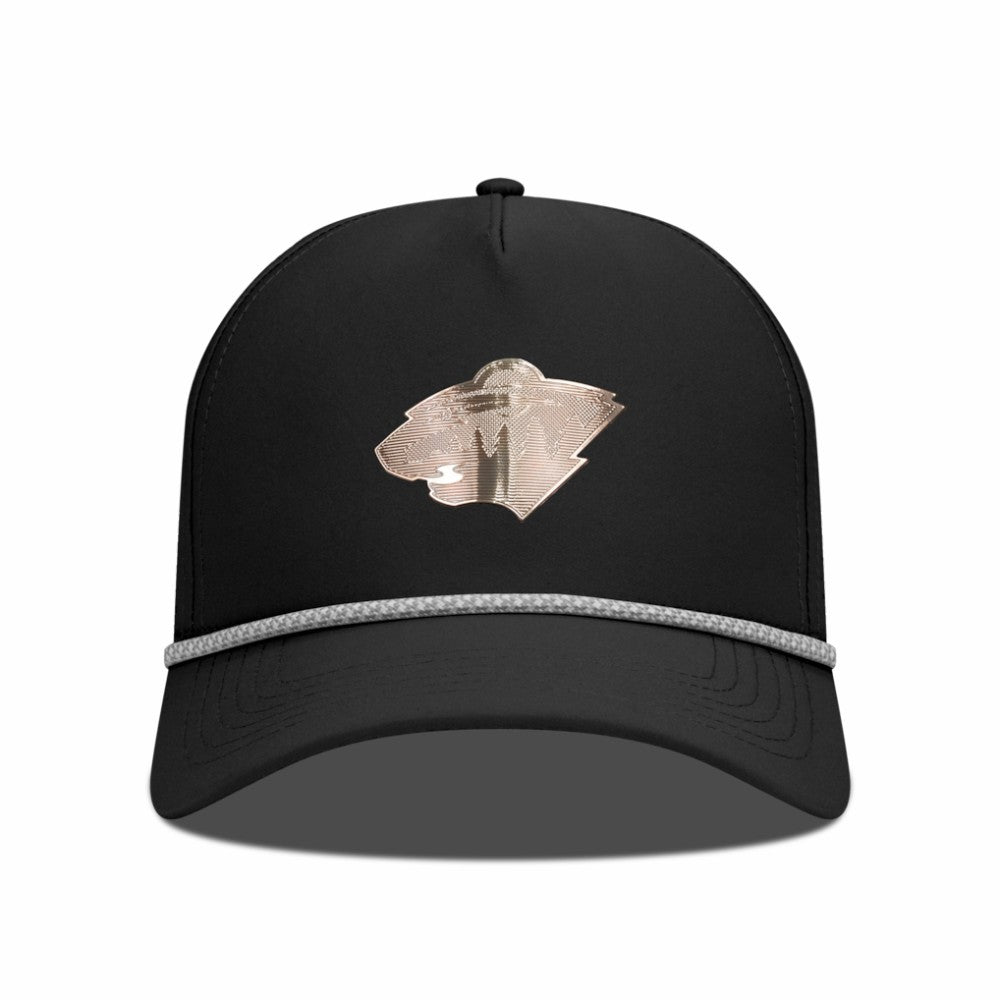 Minnesota Wild Levelwear Gordon Copper Insignia Vented Adjustable Hat - Black - NHL 203155940
